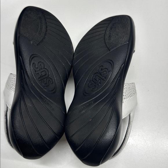 SAS Nudu Sandals Sling Back Comfort Open Toe Shoes White Women's Size 6 Wide - Picture 7 of 10